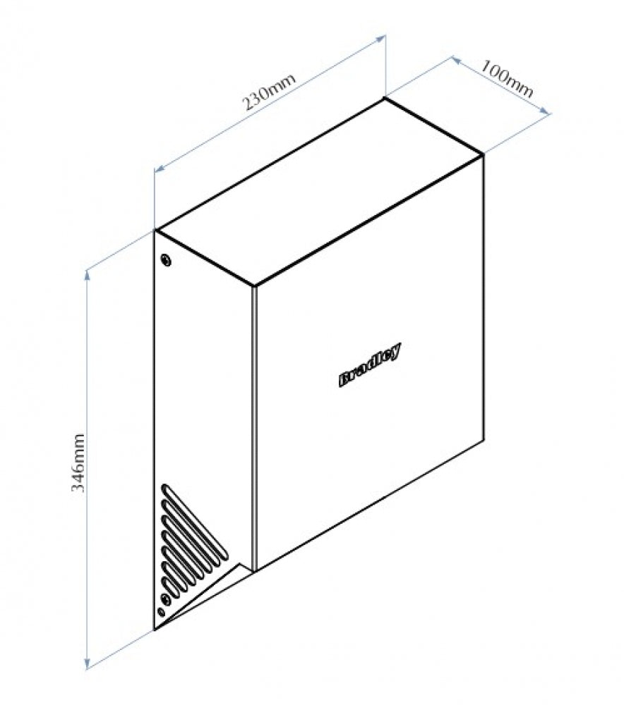 Bradley Jet Warm 220-323 Hand Dryer