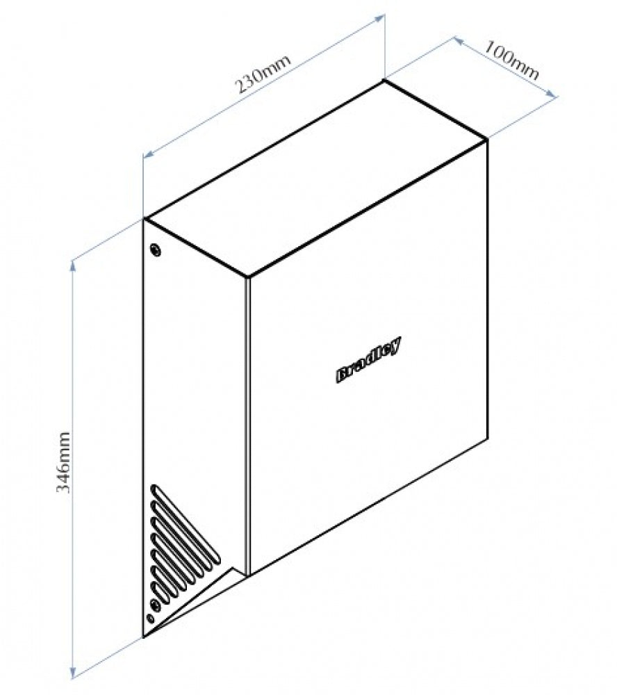 Bradley Jet Warm 220-323-MW Hand Dryer