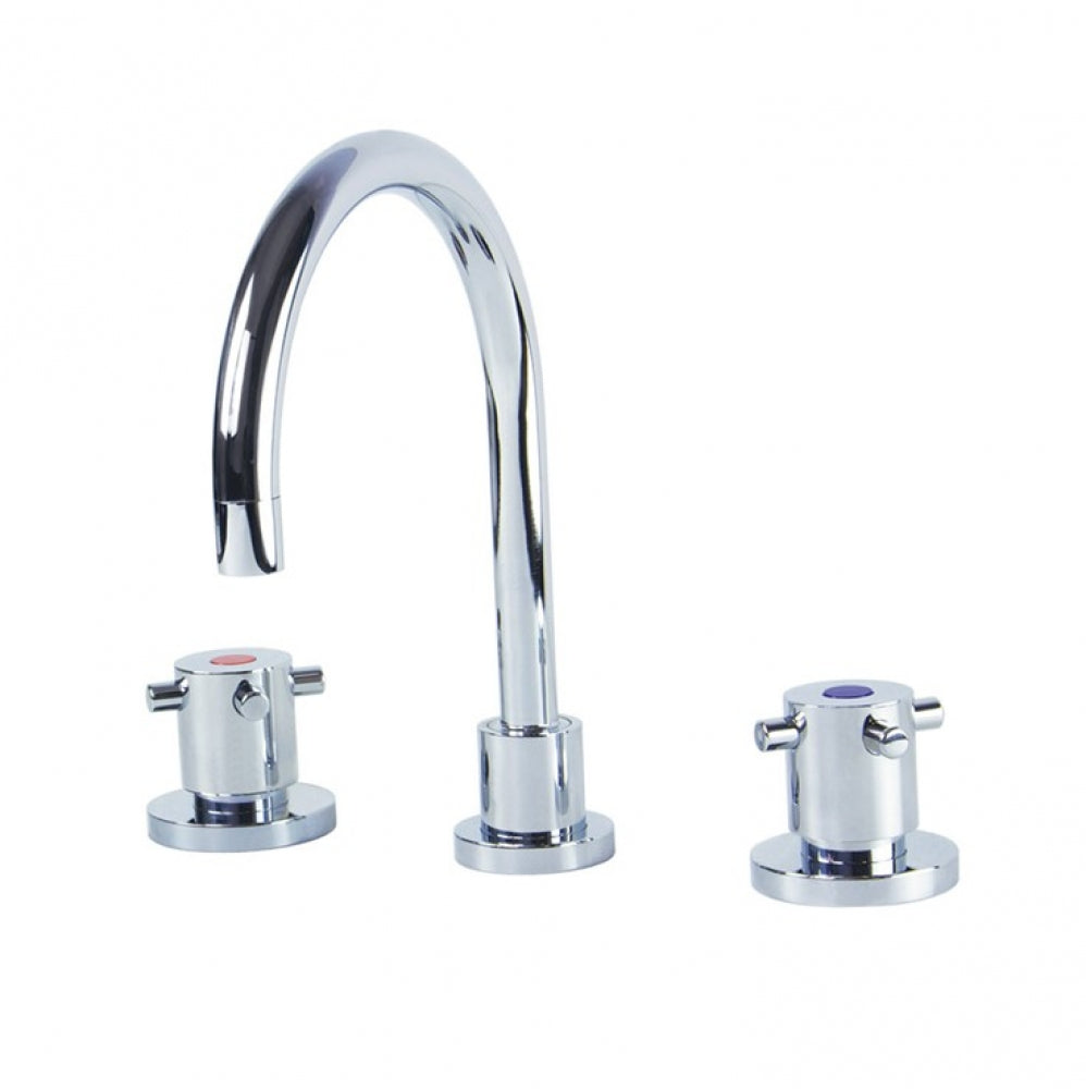 Gentec Cleanline Capstan CAPLF0005 Bench Mounted Sink Set Swivel Spout