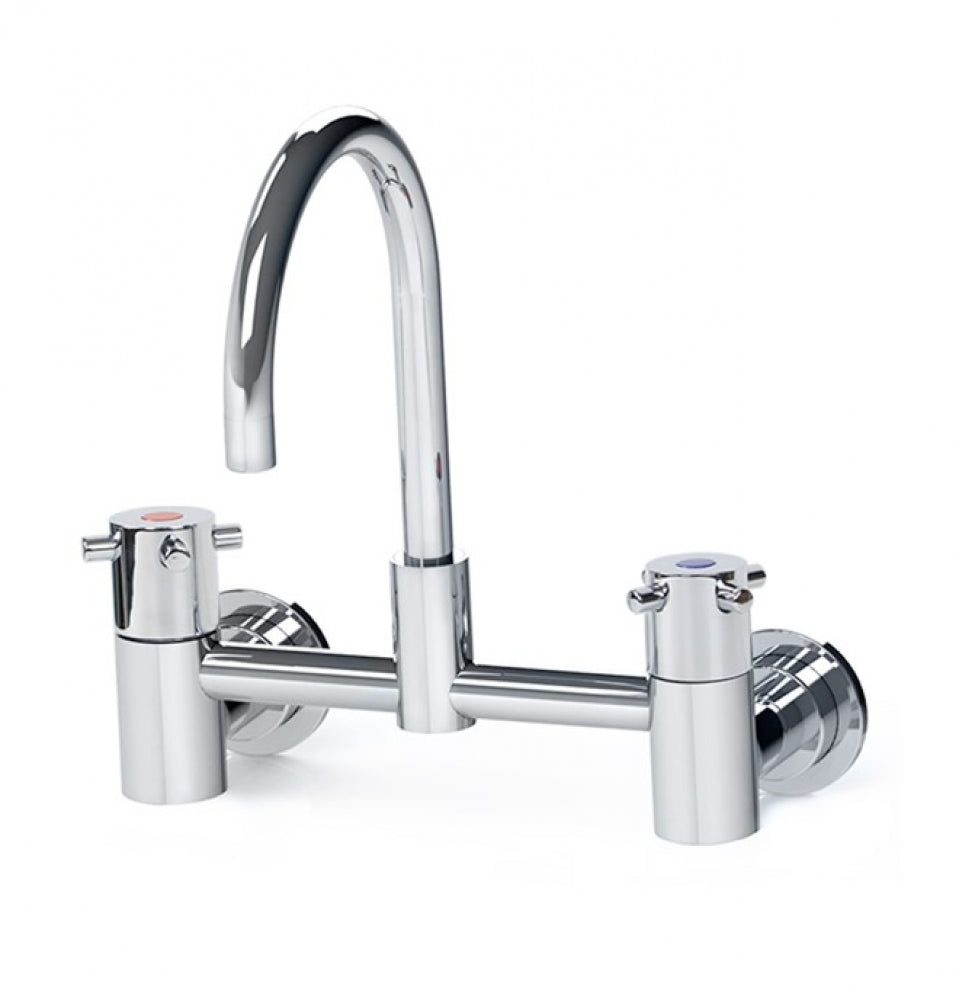 Gentec Cleanline Capstan CAP0010 Wall Mounted Exposed Mixing Set