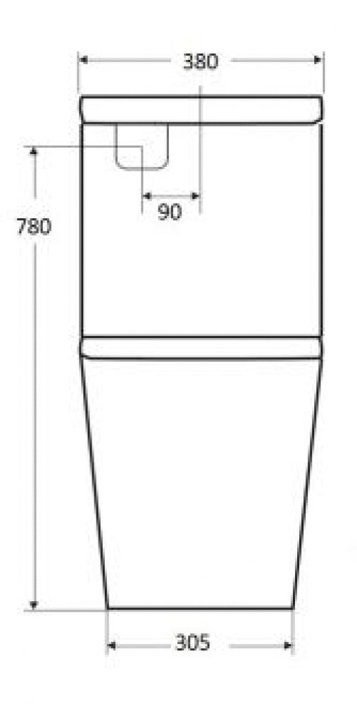 Gentec SANWC870CC Ambulant Close Coupled Toilet Suite