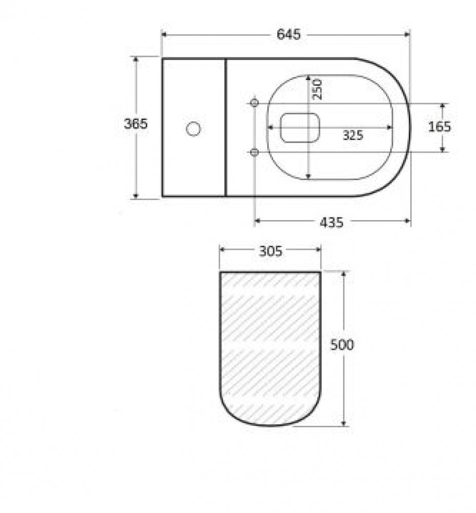 Gentec SANWC870CC Ambulant Close Coupled Toilet Suite