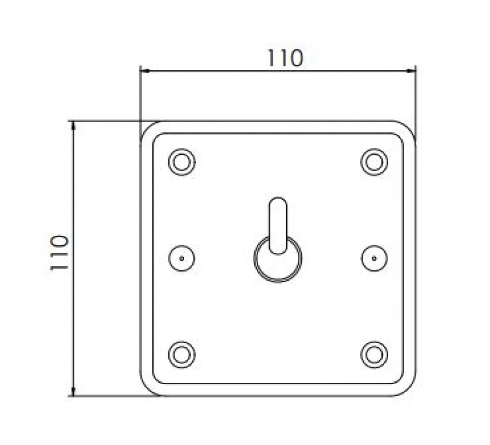 Bradley Security SA36 Anti Ligature Surface Mounted Towel Hook