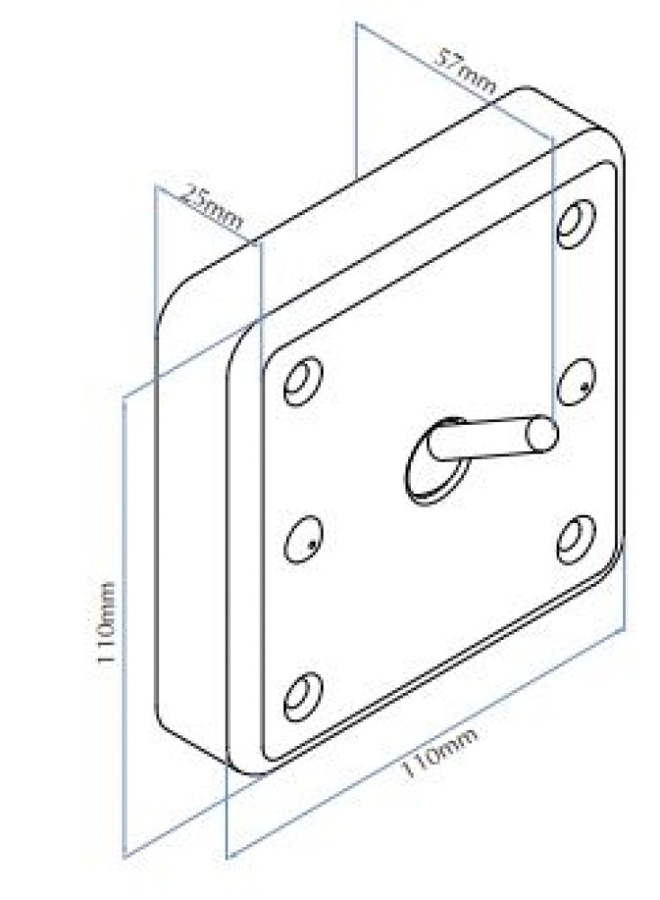 Bradley Security SA36 Anti Ligature Surface Mounted Towel Hook