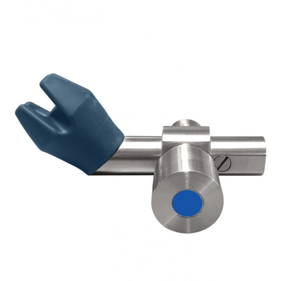 Gentec GPure FloStop GPT8050 Stainless Steel Timed Flow Bubbler Angled