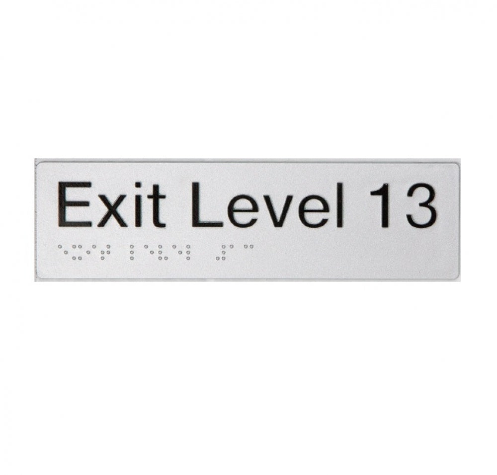 BEST BUY EL13 Exit Sign Level 13 Braille