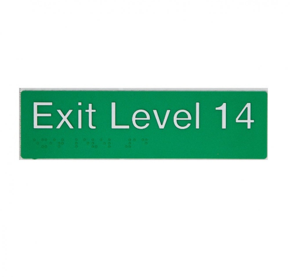BEST BUY EL14 Exit Sign Level 14 Braille
