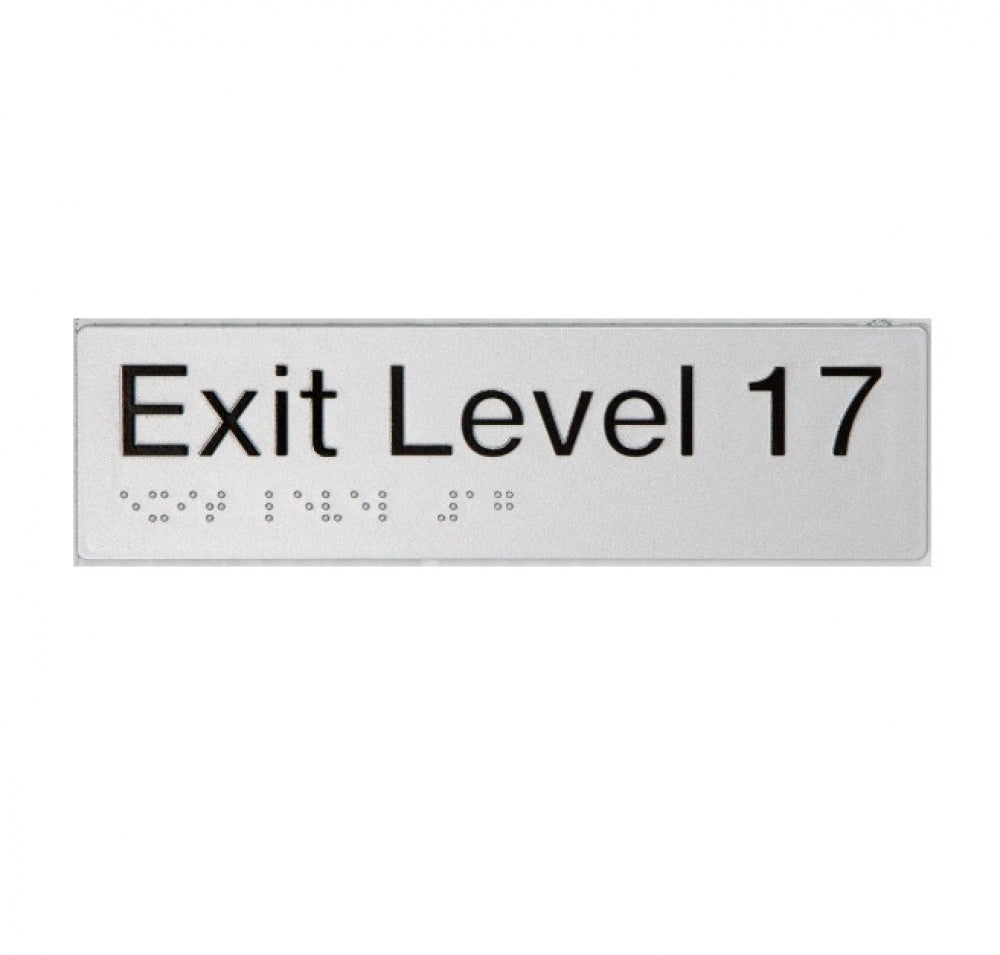 BEST BUY EL17 Exit Sign Level 17 Braille