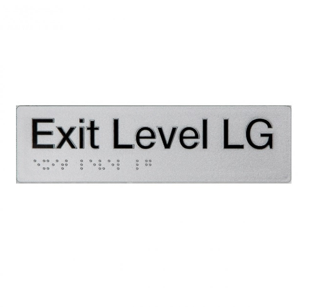 BEST BUY ELG Exit Sign Lower Ground Floor Braille