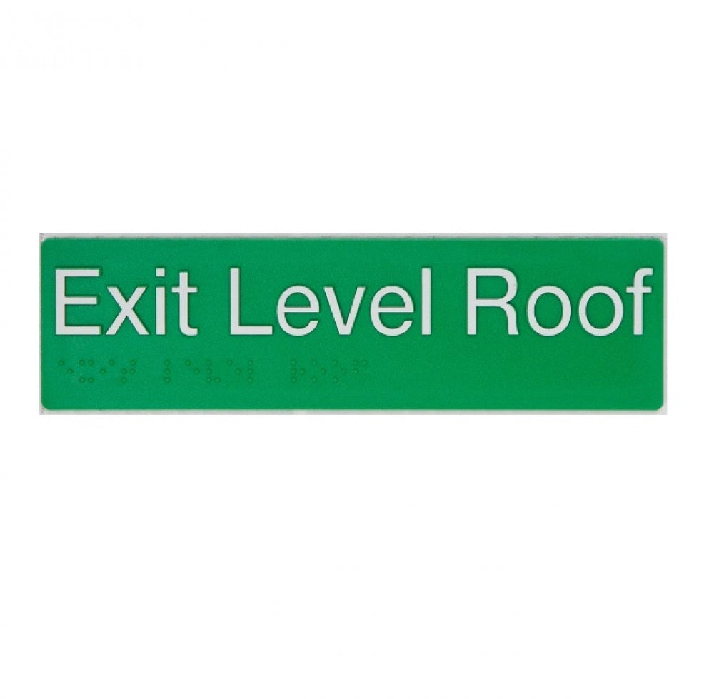 BEST BUY ELROOF Braille Exit Sign Roof Level