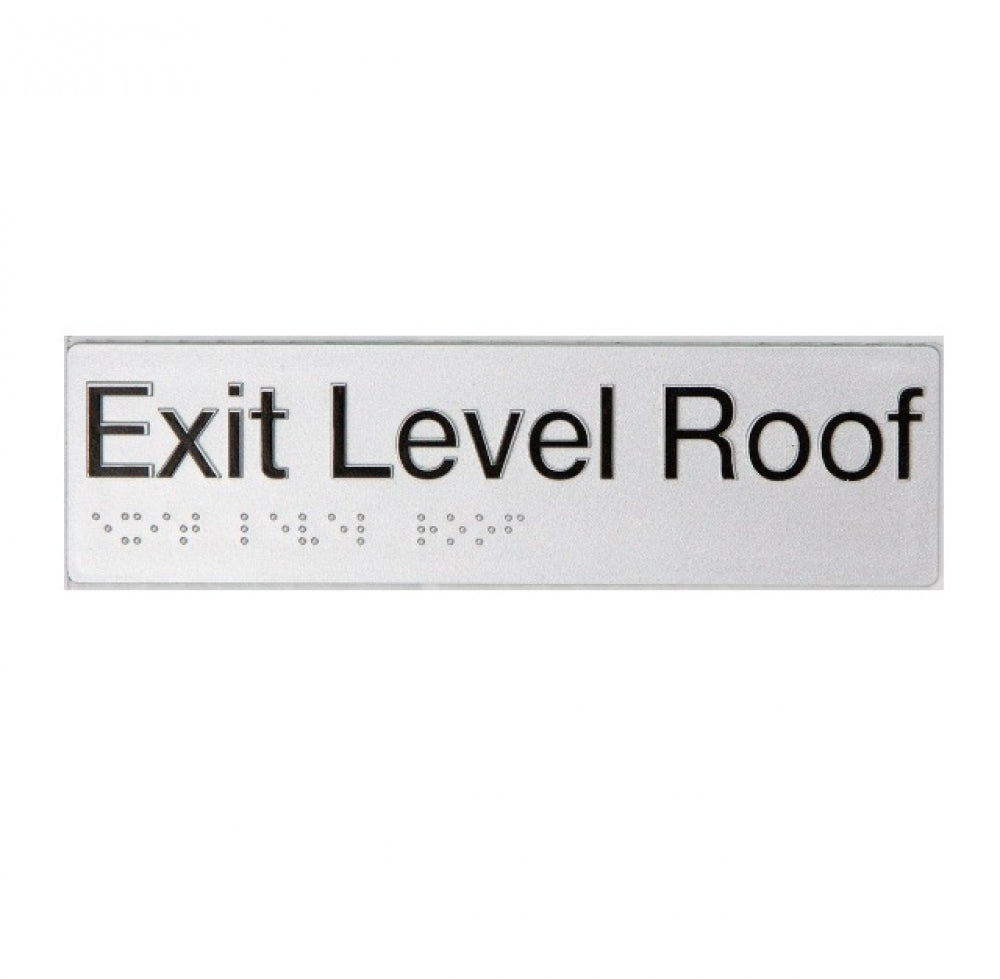 BEST BUY ELROOF Braille Exit Sign Roof Level