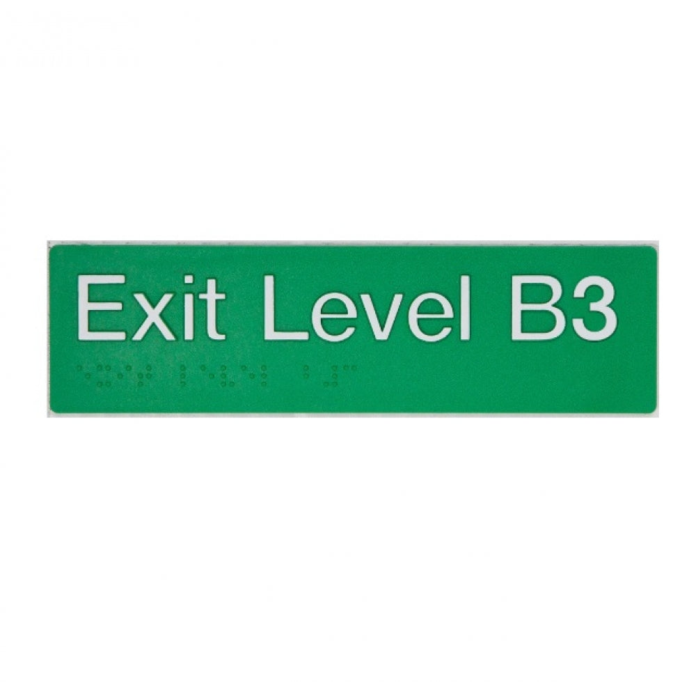 BEST BUY EB3 Exit Sign Basement 3 Braille