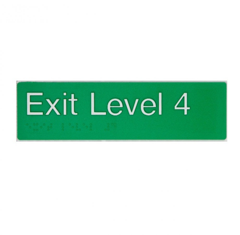 BEST BUY EL4 Exit Sign Level 4 Braille