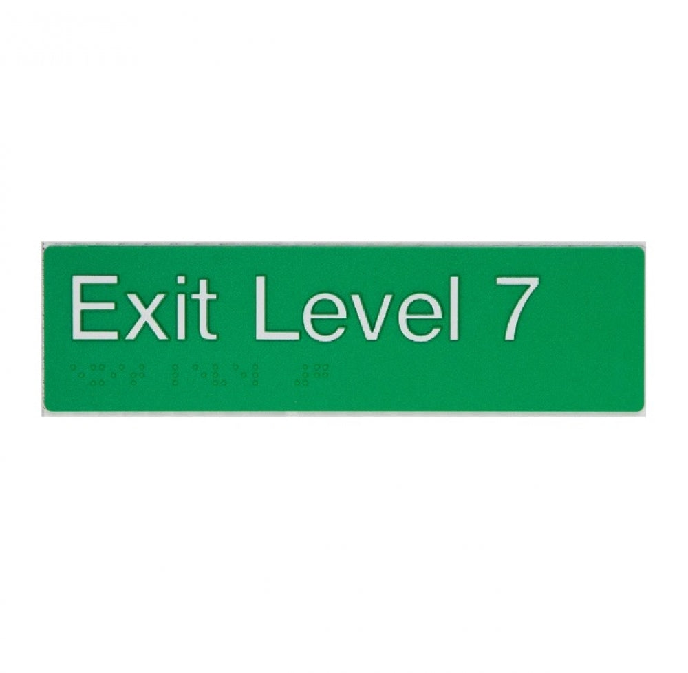 BEST BUY EL7 Exit Sign Level 7 Braille