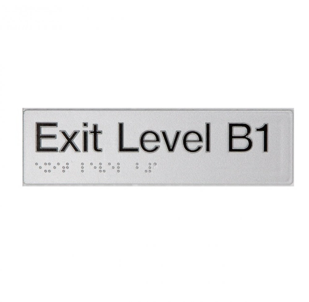 BEST BUY EB1 Exit Sign Basement 1 Braille