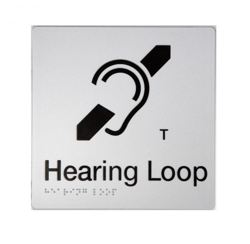 BEST BUY HL Hearing Loop Sign Braille