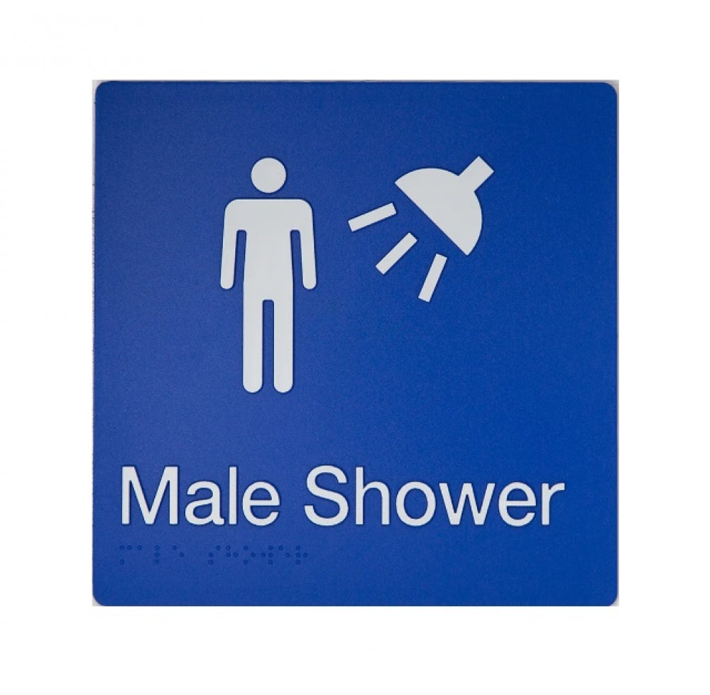 BEST BUY MS Male Shower Sign Braille
