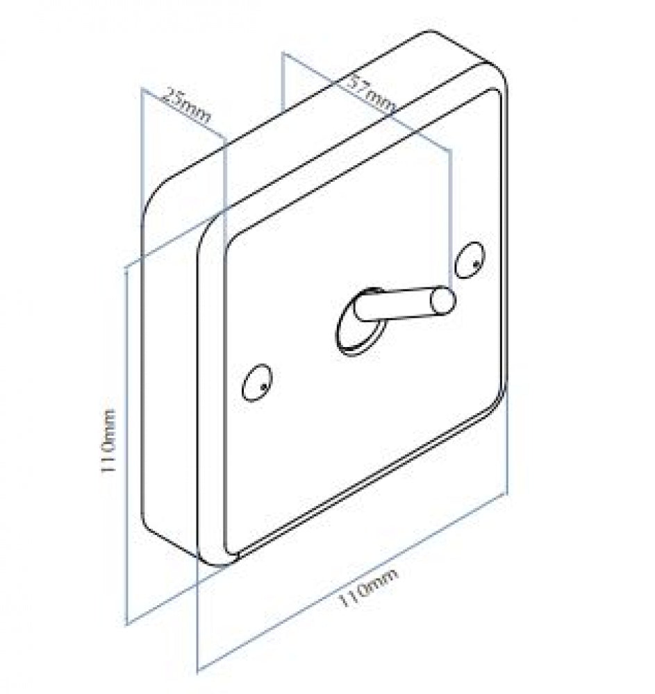 Bradley Security SA35 Towel Hook Collapsible Chase Mounted