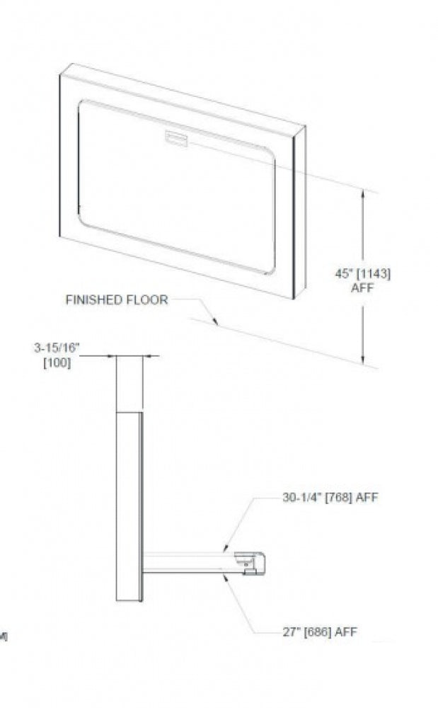 JD MACDONALD 10-9018-9-41 Baby Change Table Horizontal