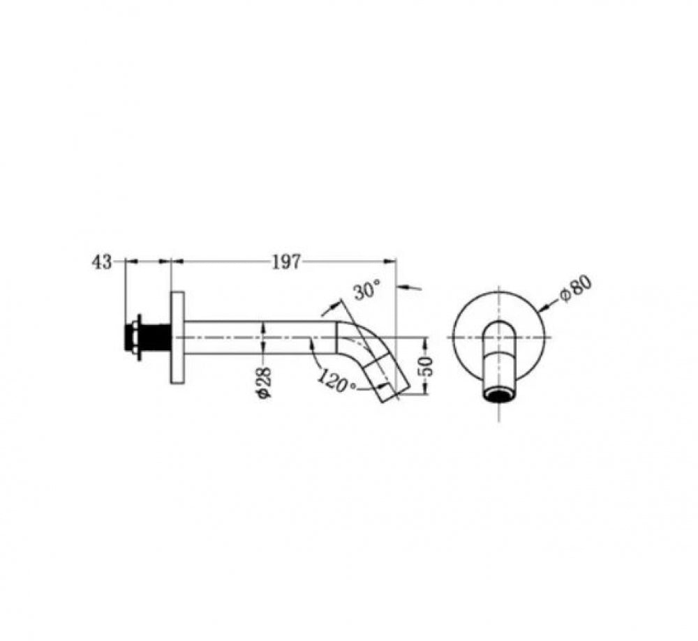 Nero Mecca NR405 Wall Mounted Sensor Tap