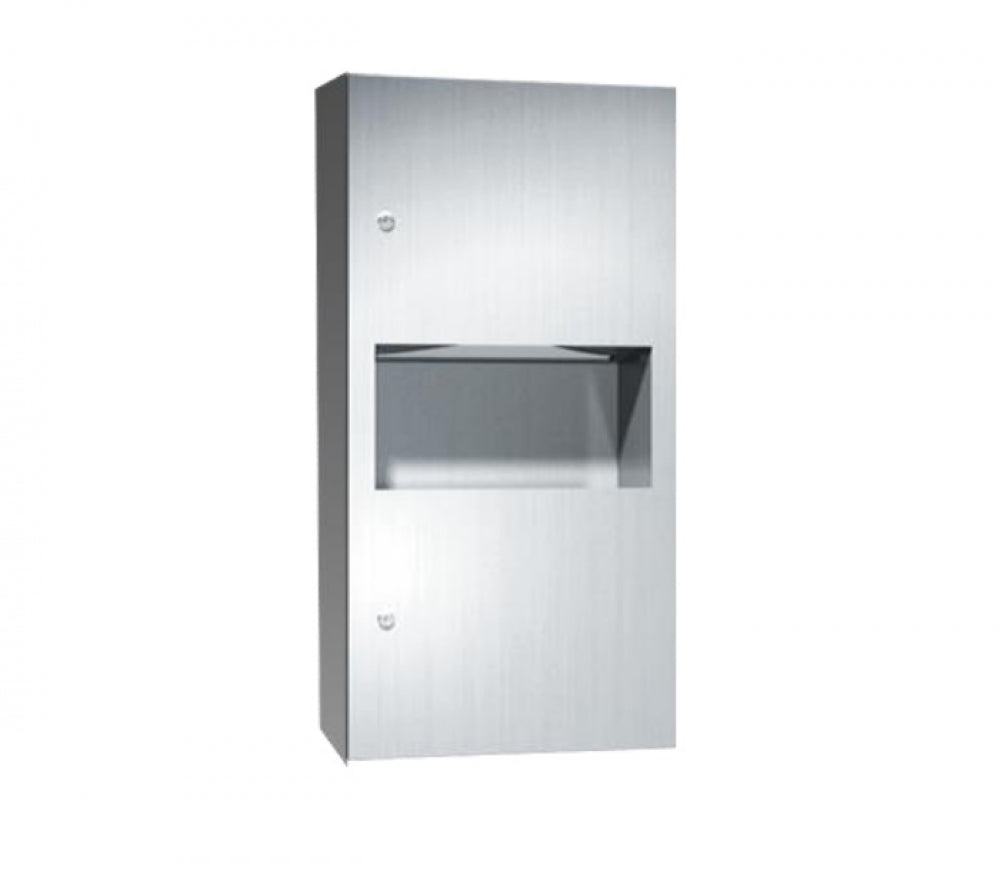 JD MACDONALD Simplicity 10-64623-9 Combo Unit Towel Dispenser and Waste Bin 8.4L