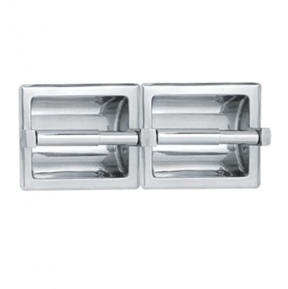 JD MACDONALD 10-74022 Double Toilet Roll Holder Recessed