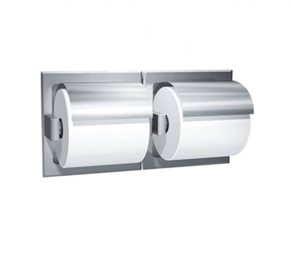 JD MACDONALD 10-74022-H Double Toilet Roll Holder Recessed