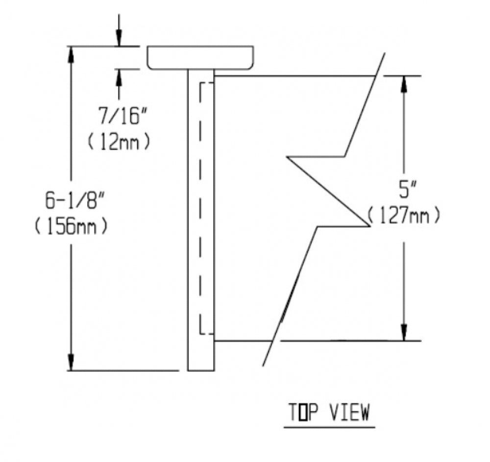 JD MACDONALD 10-7380-18 Bathroom Shelf Surface Mounted