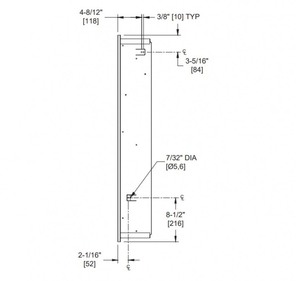 JD MACDONALD Piatto 10-6474-41 Waste Bin Recessed