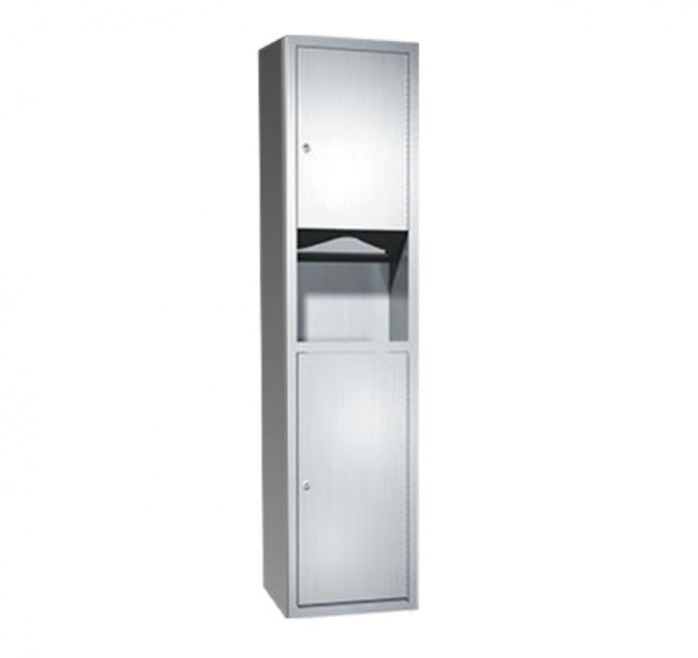 JD MACDONALD Traditional 10-0467-9 Combo Unit with Paper Towel Dispenser and Waste Bin 26L