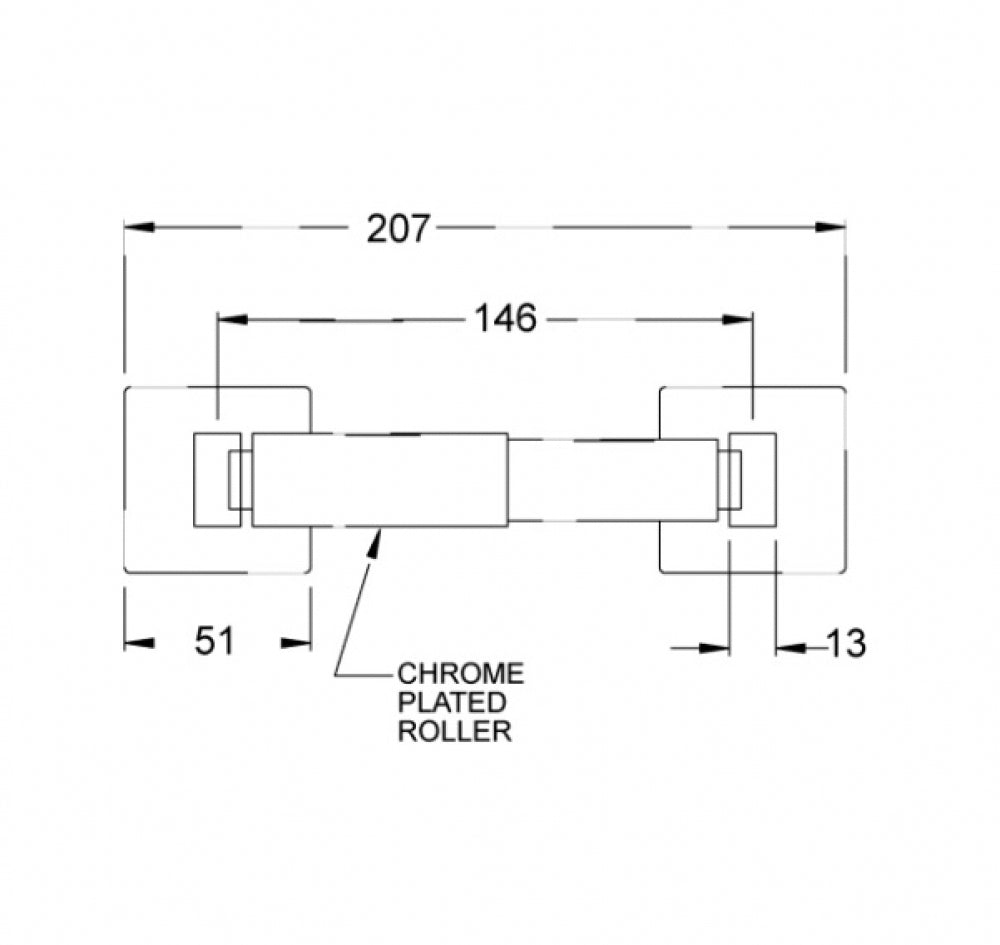 JD MACDONALD 10-7305-41 Single Toilet Roll Holder