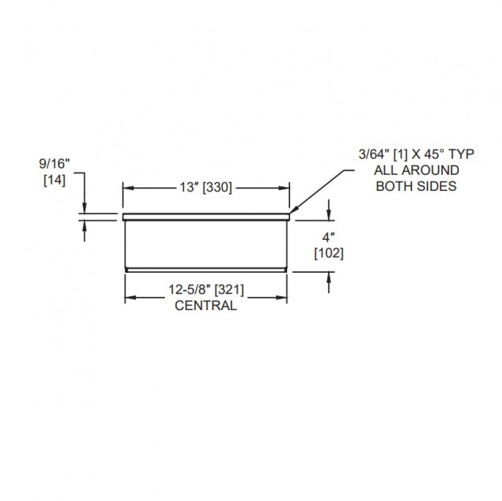 JD MACDONALD Piatto 10-6467-41 Paper Towel Dispenser and Waste Bin 16L
