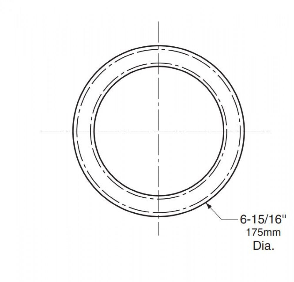 BOBRICK B529 Circular Waste Chute Countertop