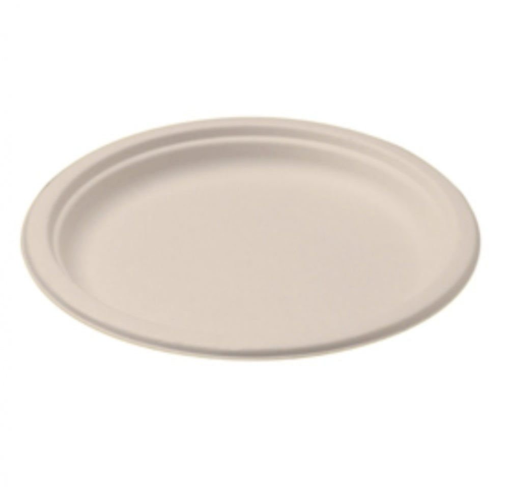 Castaway Enviroboard Round Plates Small Side Plate Sugarcane