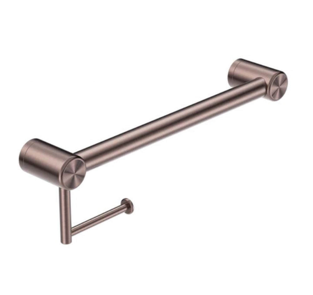 Nero Mecca Care NRCR3218A Grab Rail with Toilet Roll Holder