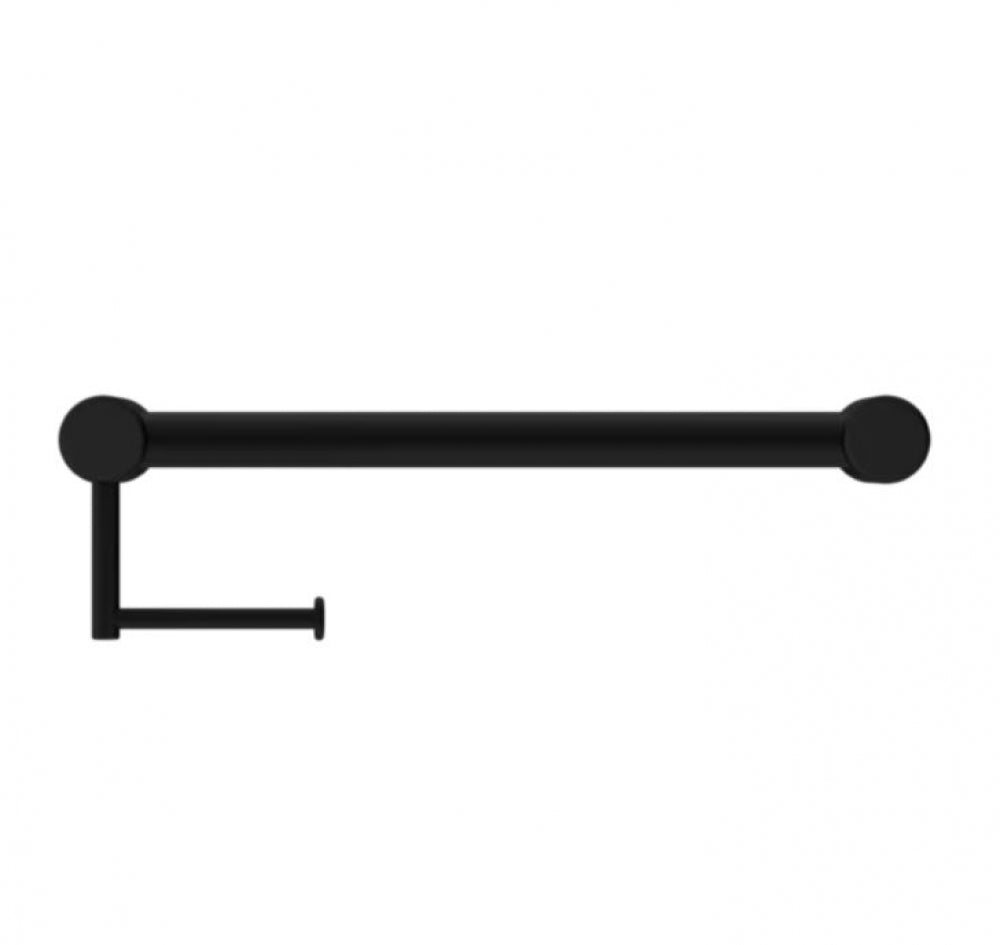 Nero Mecca Care NRCR3218A Grab Rail with Toilet Roll Holder