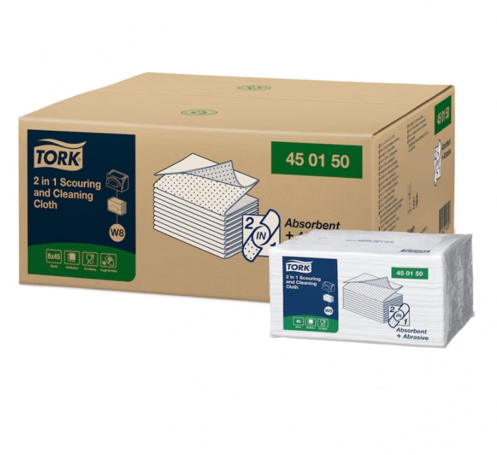 TORK W8 450150 2 In 1 Scouring and Cleaning Cloth
