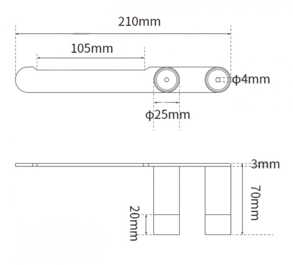 Metlam Parker ML_T81205 Single Toilet Roll Holder