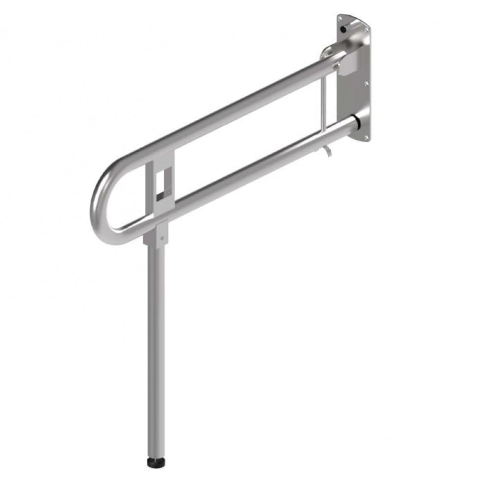 Bradley 812-102-AT Bariatric Drop Down Grab Rail with Leg and Nurse Call Box