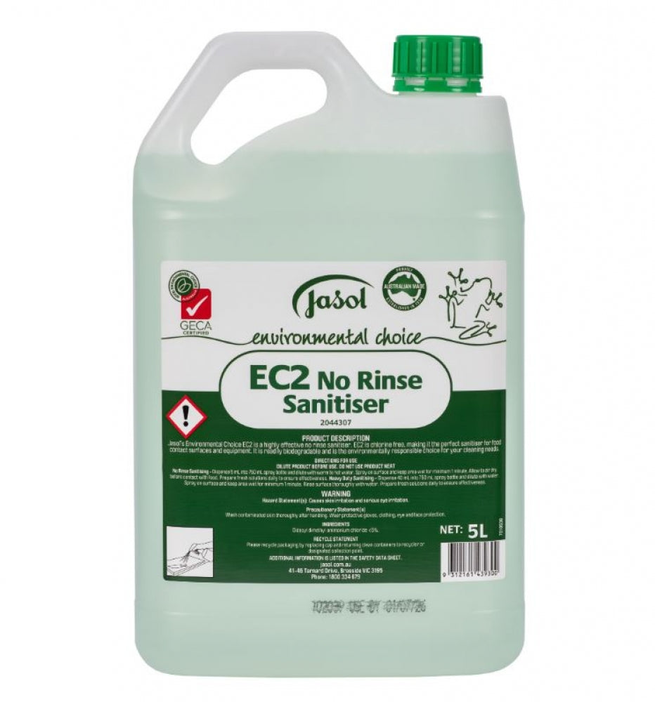 Jasol Environmental EC2 No Rinse Sanitiser