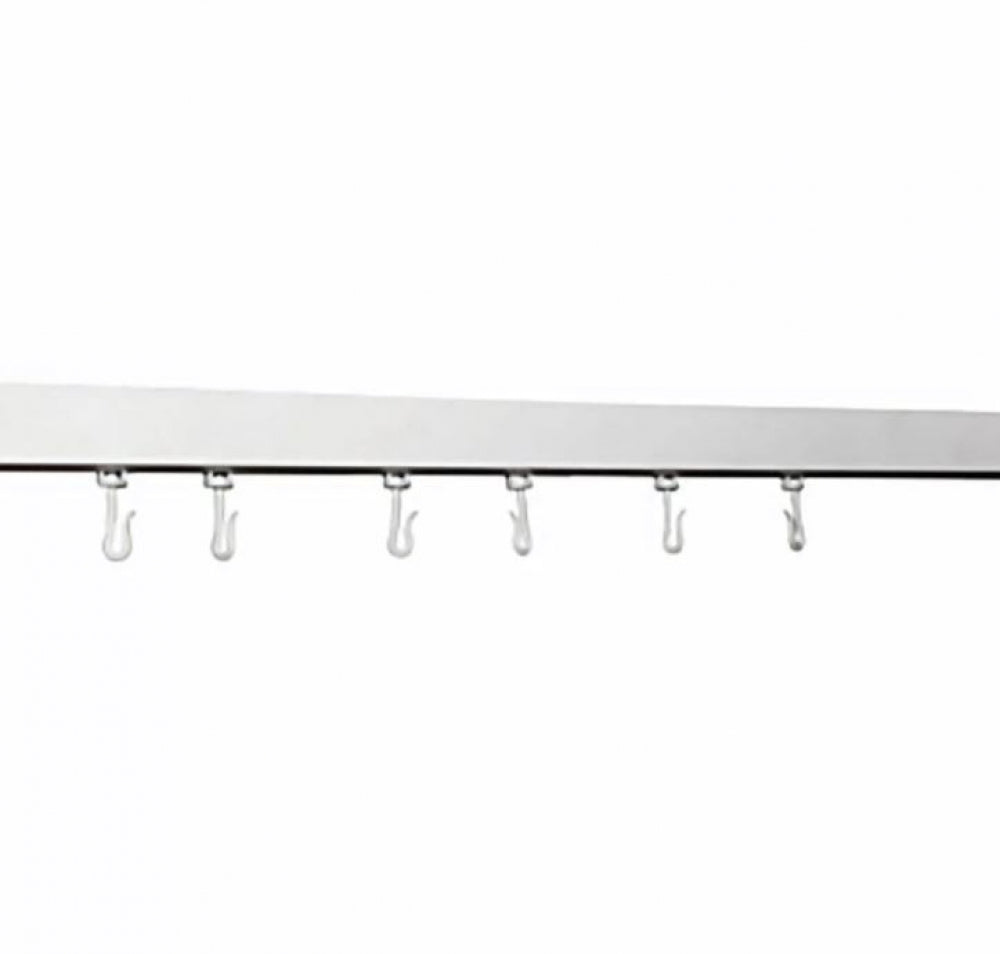 Bradley 9528 Straight Shower Curtain Track with Hooks