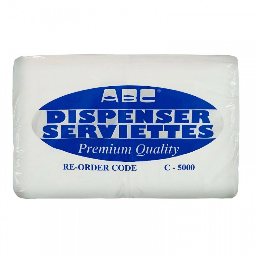ABC ABC COMPACT FOLD 1 PLY SERVIETTES