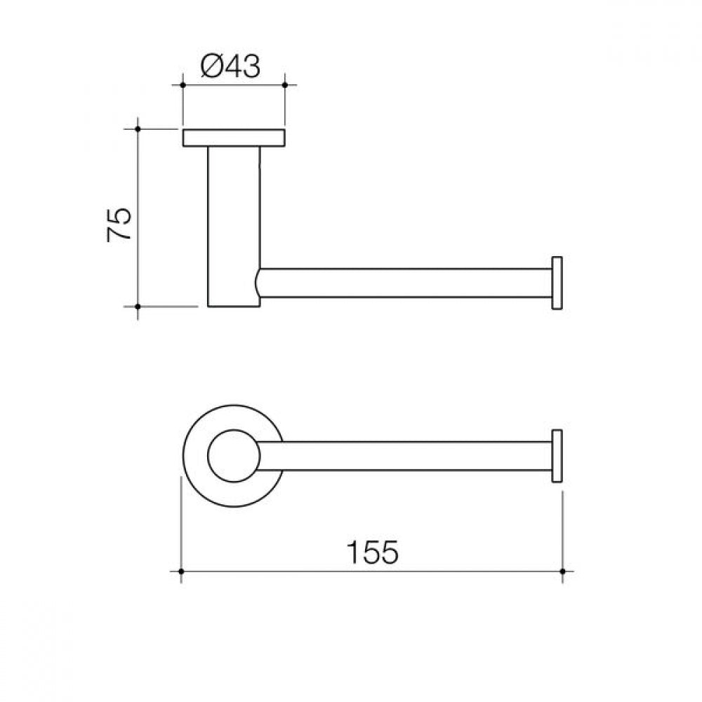 Caroma Liano II 96441BN Toilet Roll Holder