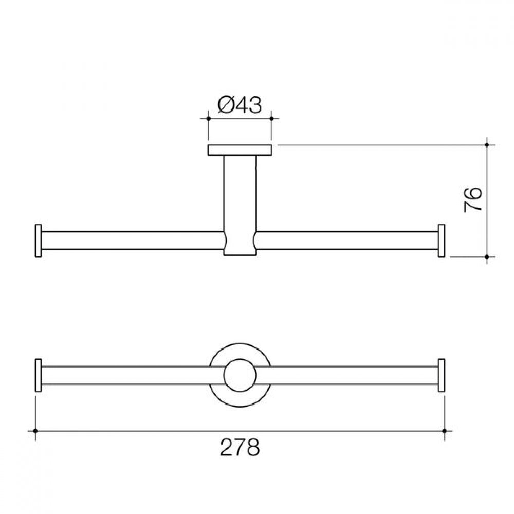 Caroma Liano II 96441BN Toilet Roll Holder