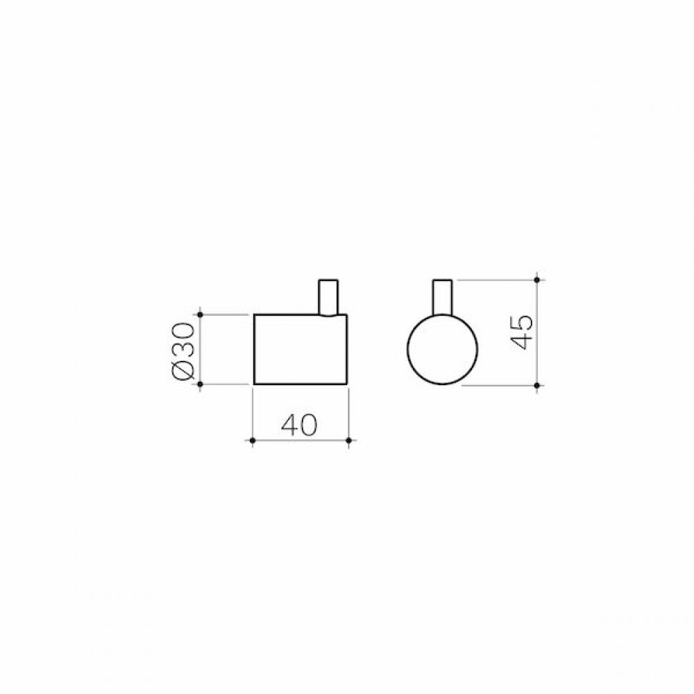 Clark Round CL60017.B Robe Hook