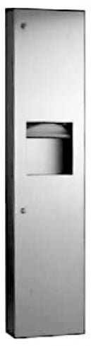 BOBRICK Trimline B3803 Paper Dispenser and Waste Receptacle 24L