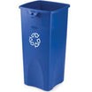 Rubbermaid Untouchable 3569 Recycling Waste Container Square 87L with Symbol