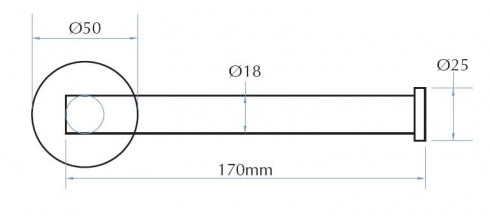 Bradley Dynamic DY0081 Single Toilet Roll Holder