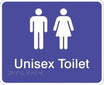 Visualise VIS-UT Unisex Toilet Braille Sign