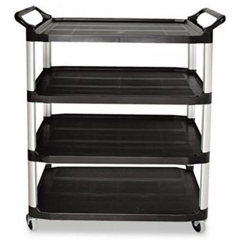 Rubbermaid Xtra 4096 Xtra 4-Shelf Cart Open Sided